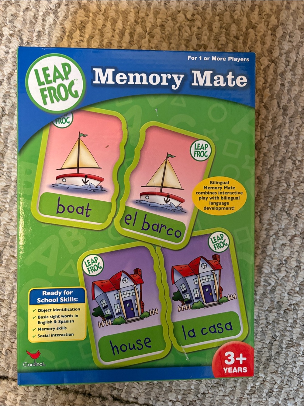 LeapFrog Memory Mate Bilingual Matching Game - Pink & Green